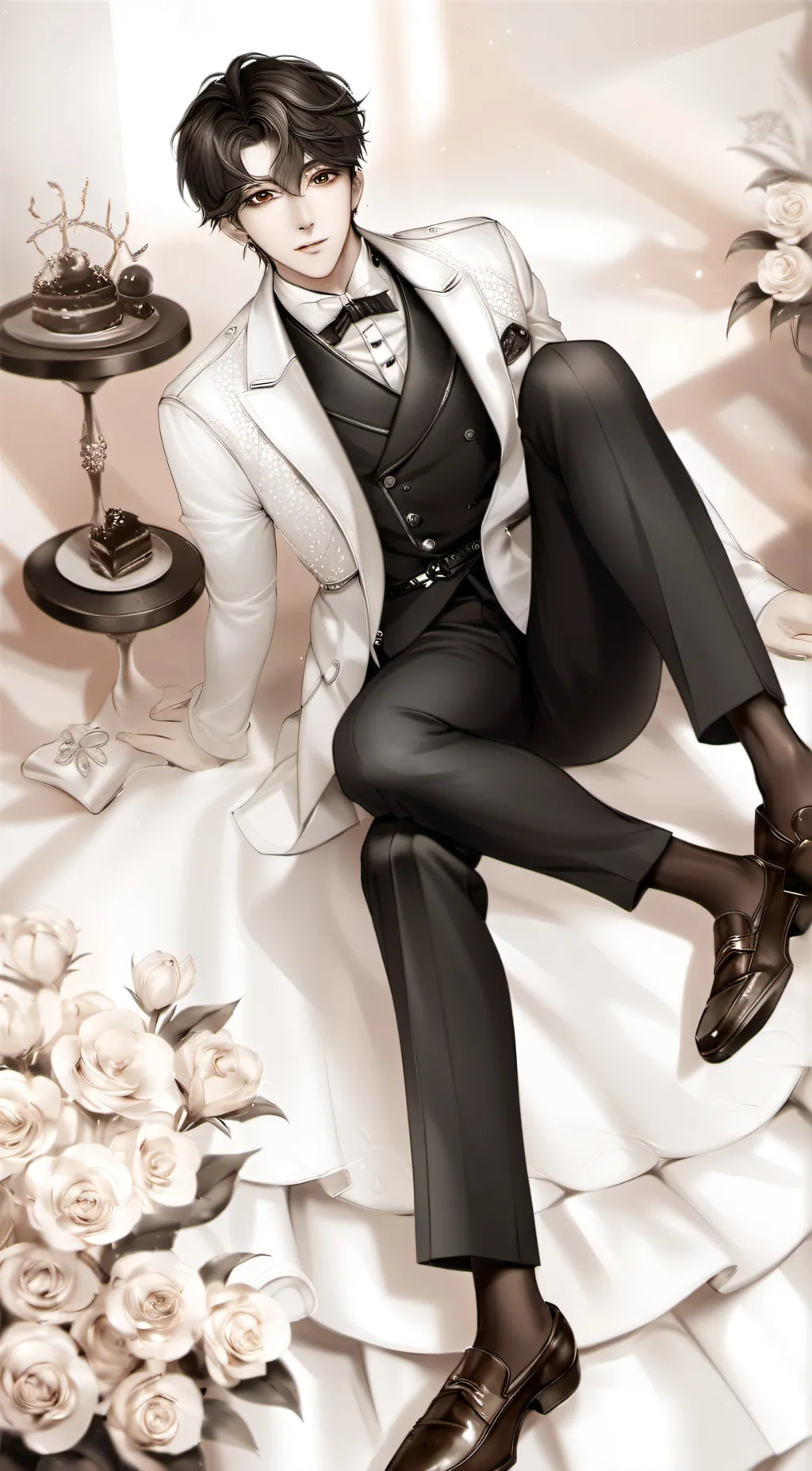 ai character: 🤍Alexander🖤 background