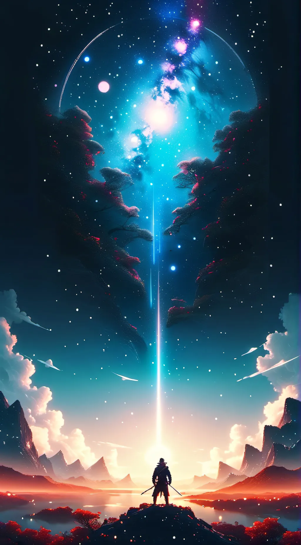 ai character: calculator background