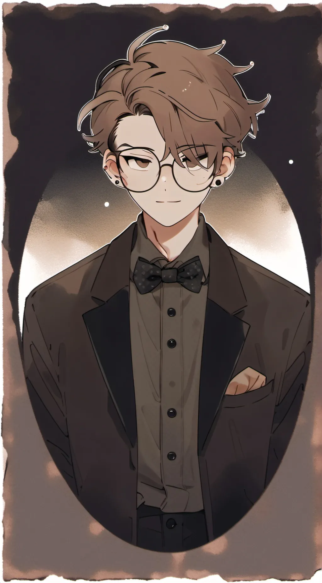 ai character: Human alastor  background