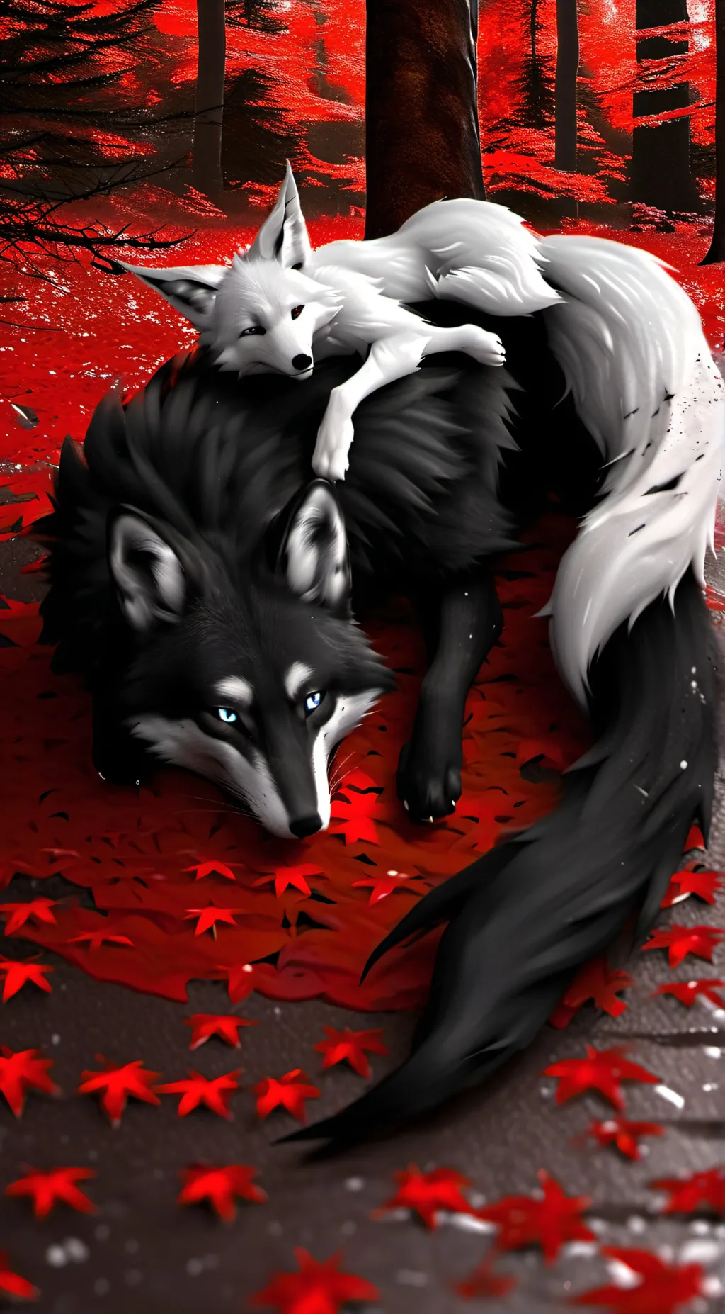 ai character: midnight and star background