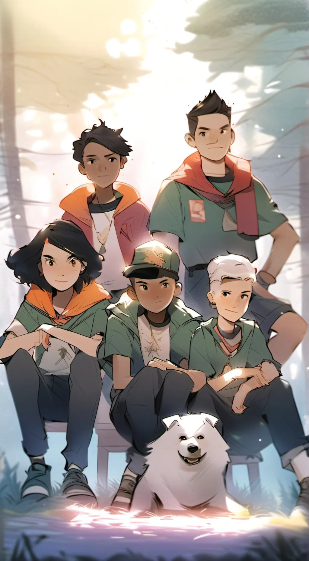 ai character: Camp camp  background