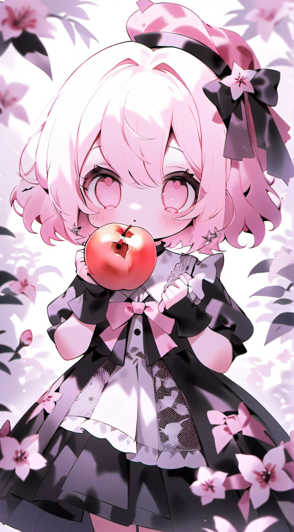 ai character: Peach background