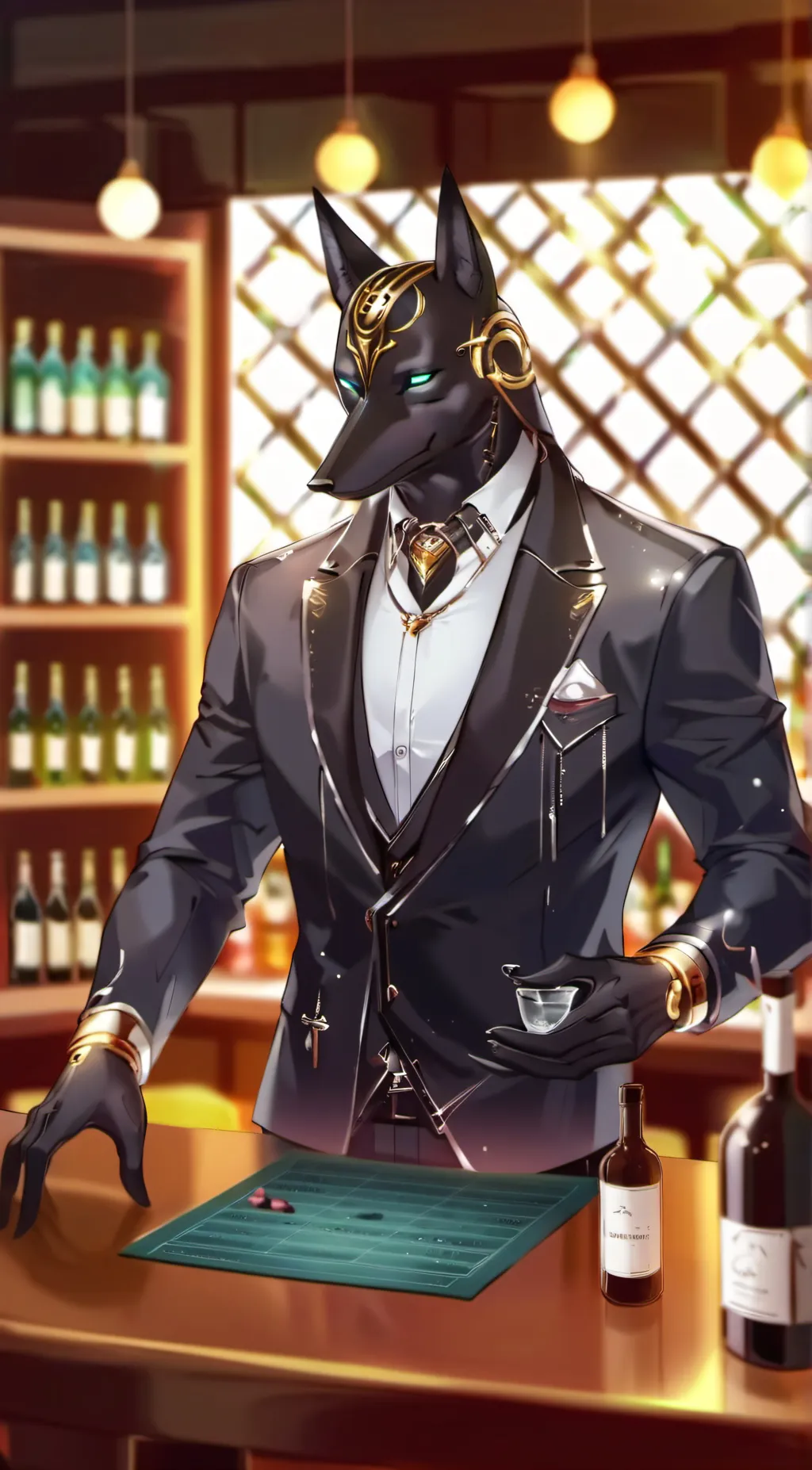 ai character: Anubis background