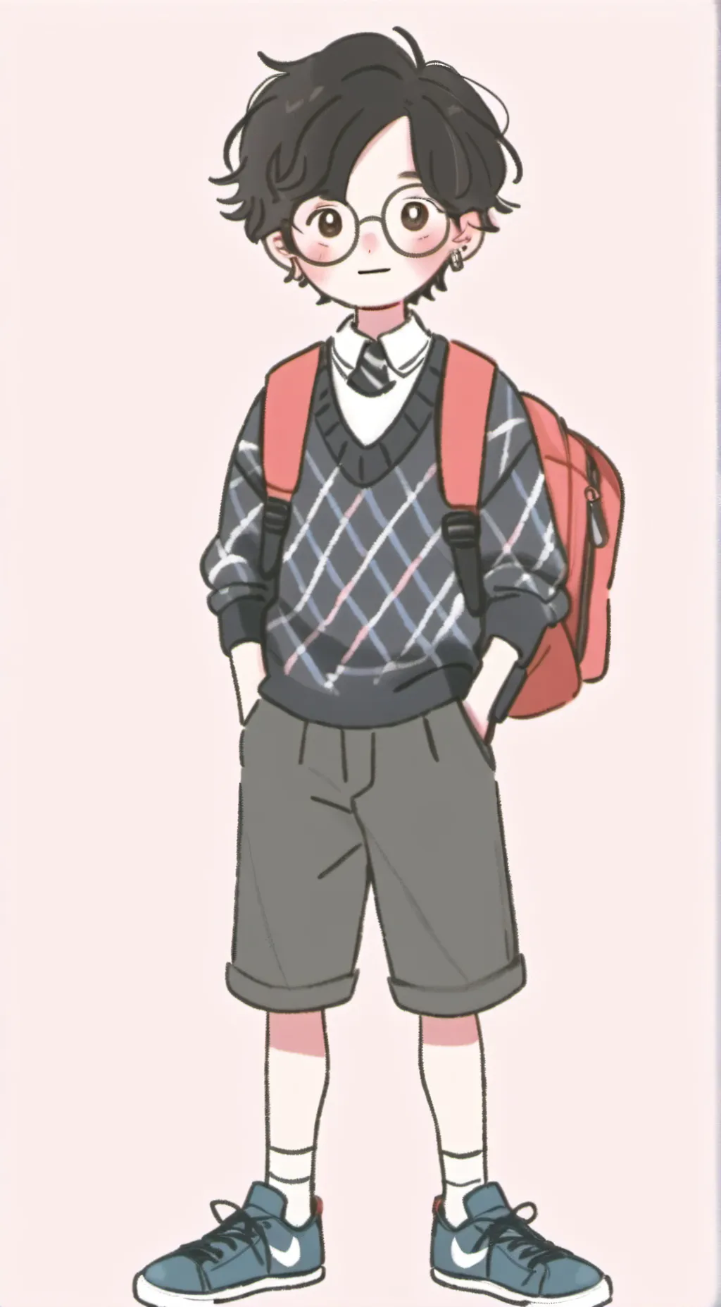 ai character: Evan Afton. background