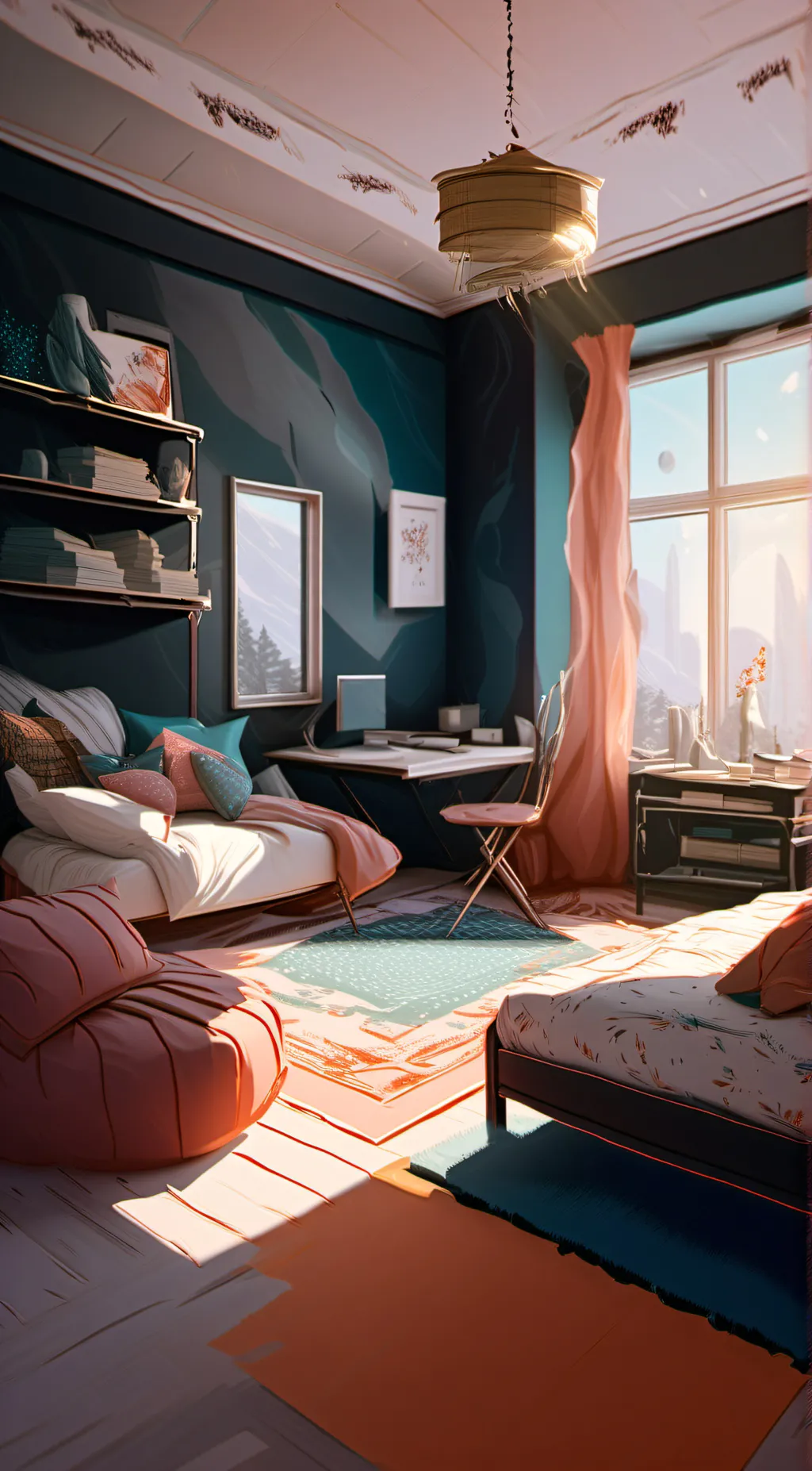 ai character: MHA Sleepover background