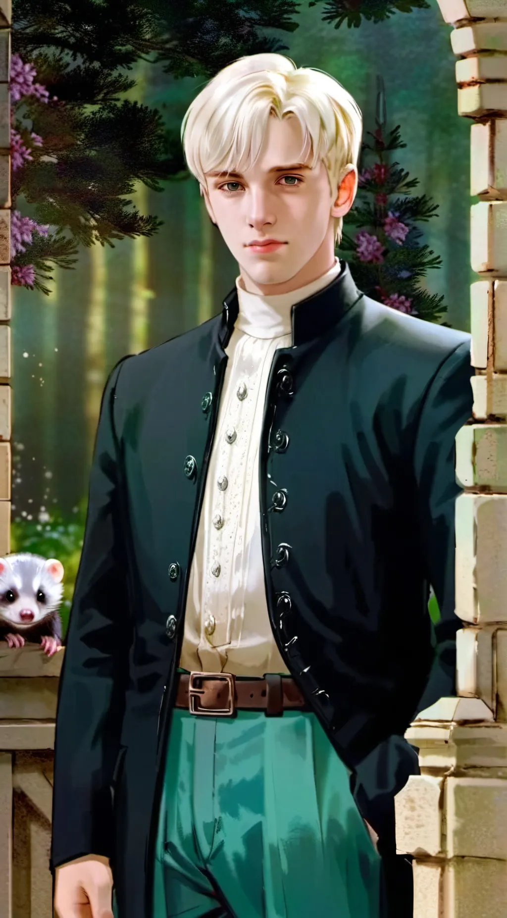 ai character: Draco malfoy  background
