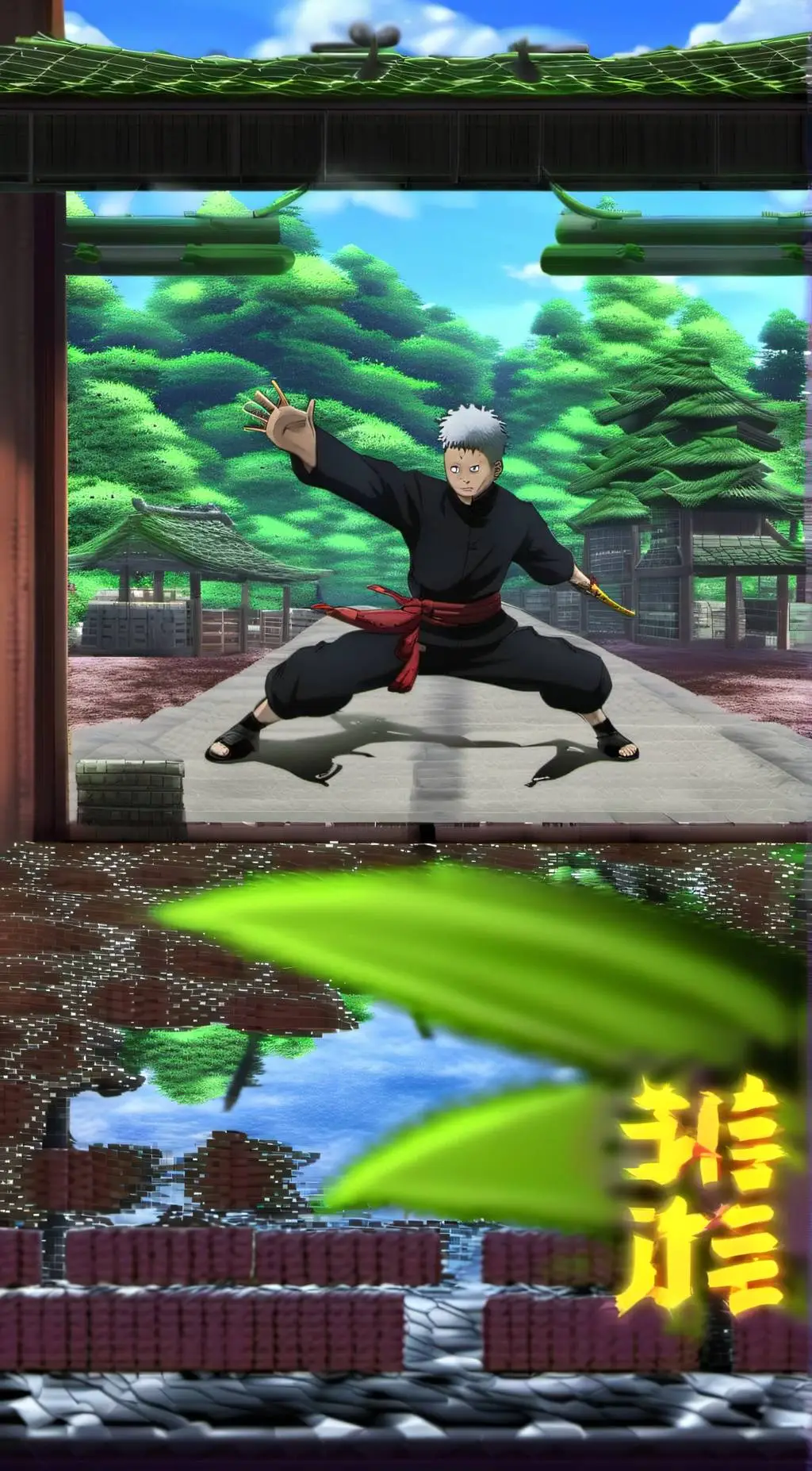 ai character: Jjk Battle background