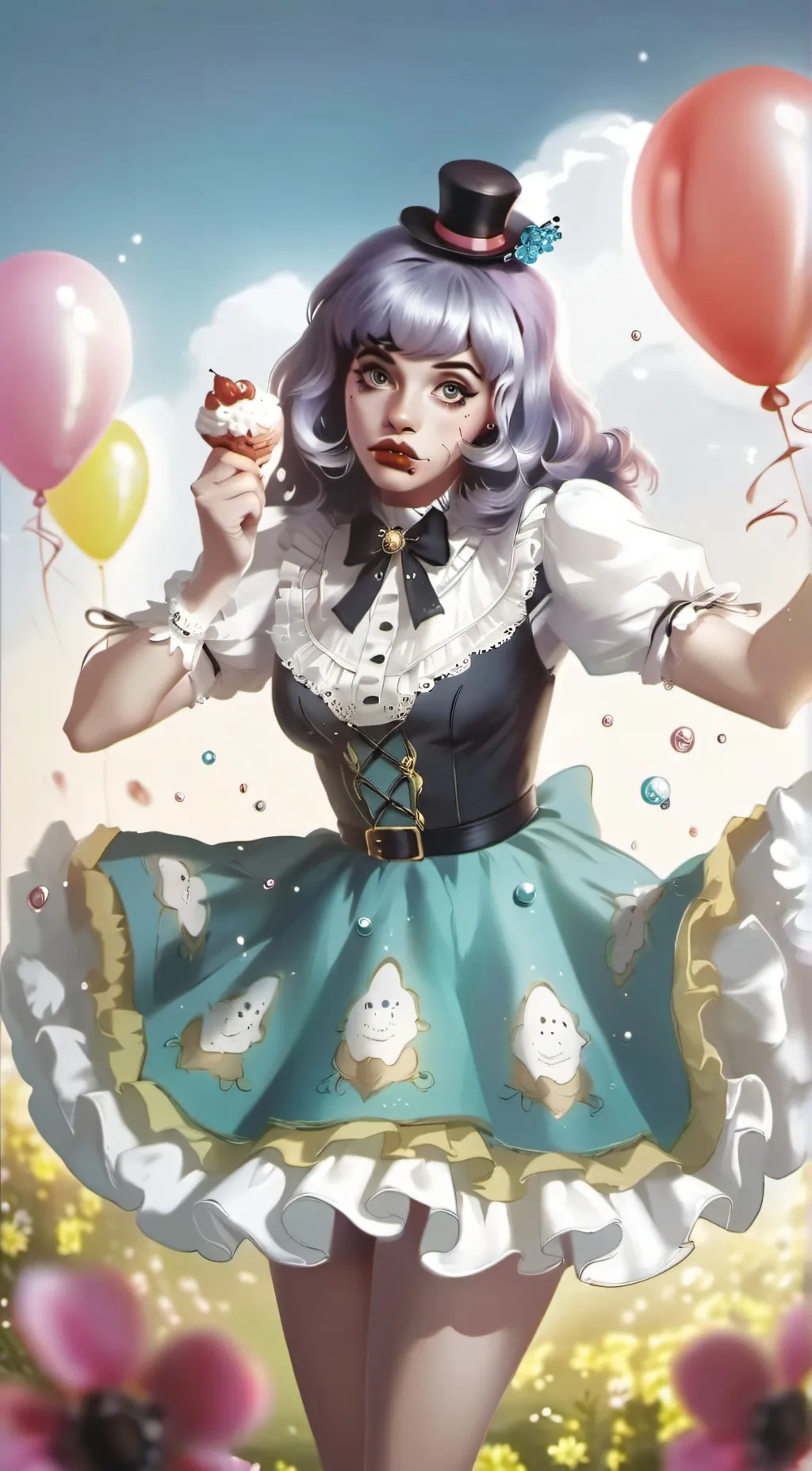 ai character: Melanie Martinez background