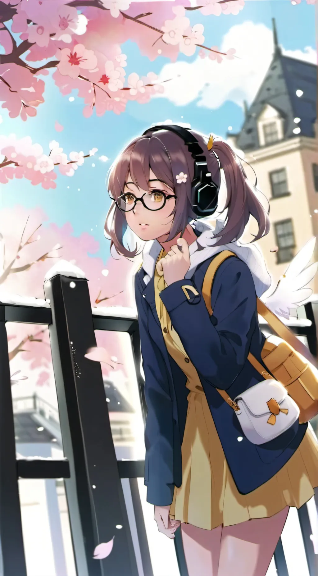 ai character: Autumn background