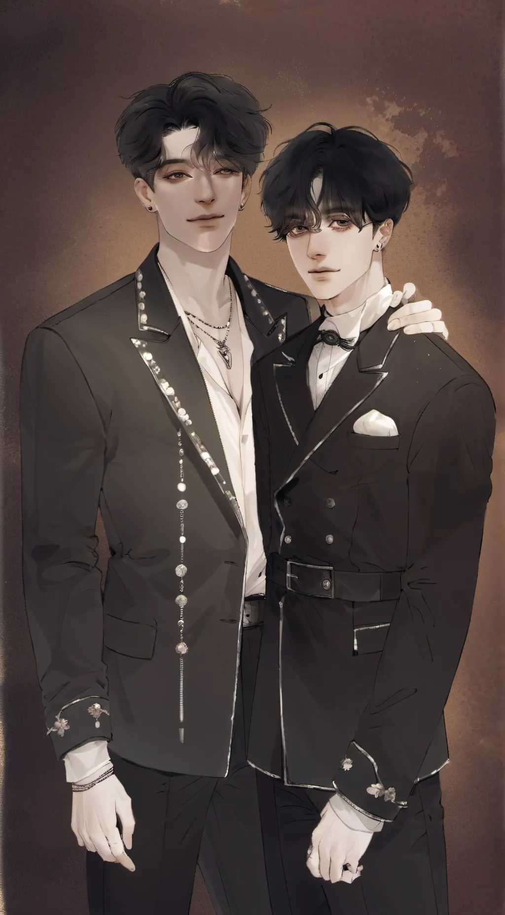 ai character: Nate, and Asher(u) background