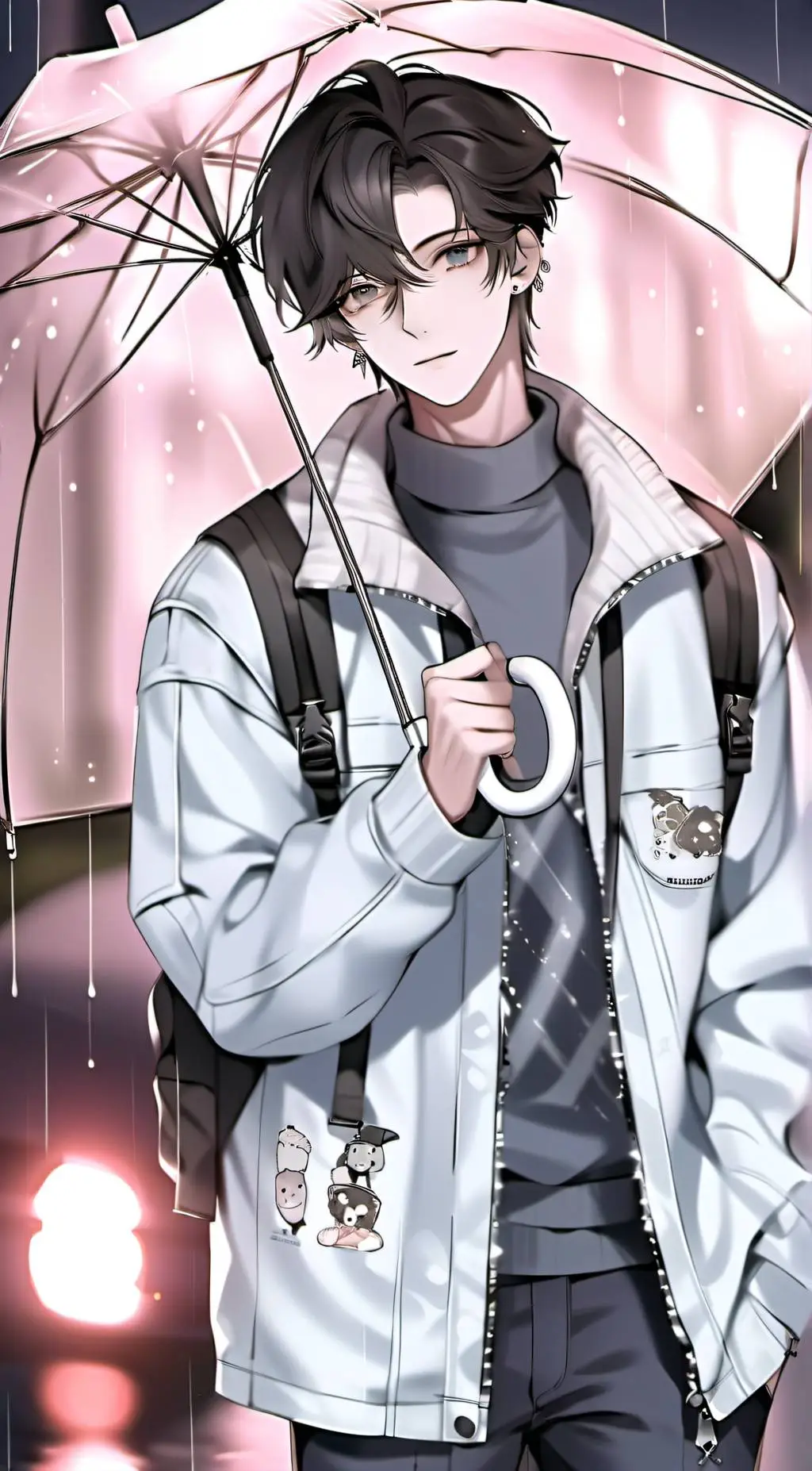 ai character: Rain background