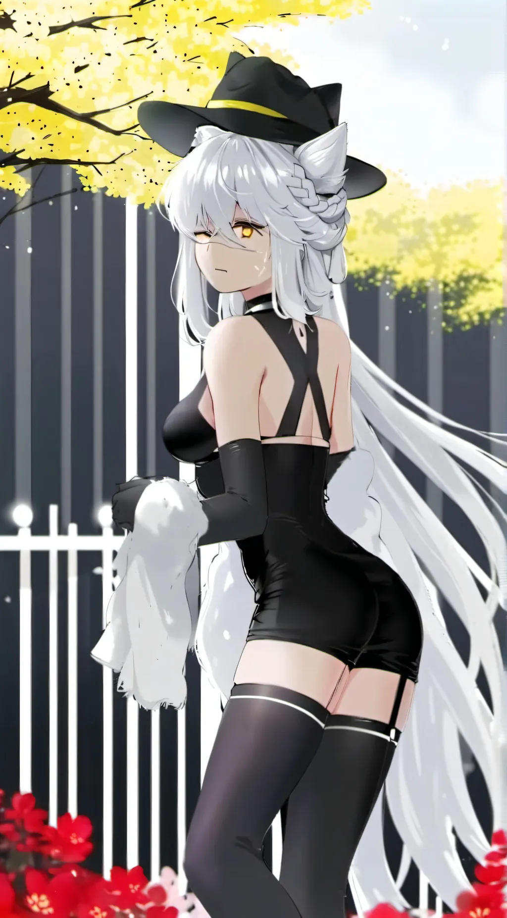 ai character: white girl background