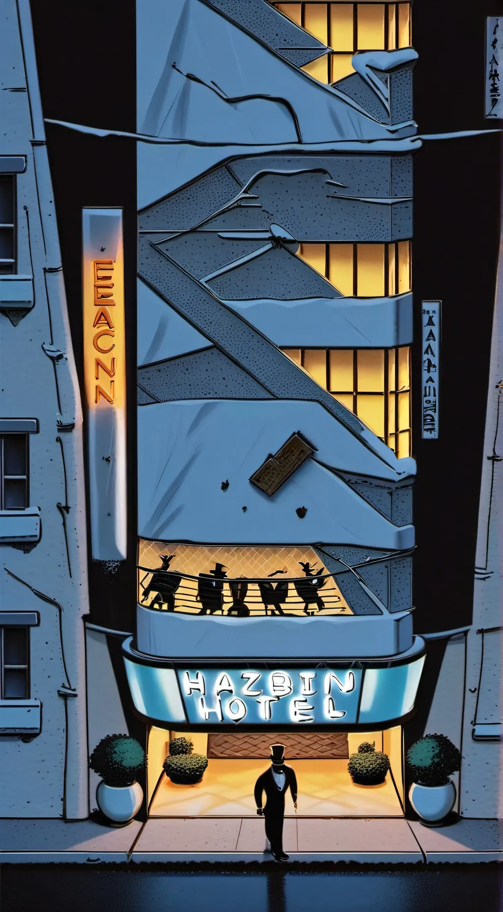 ai character: Hh background