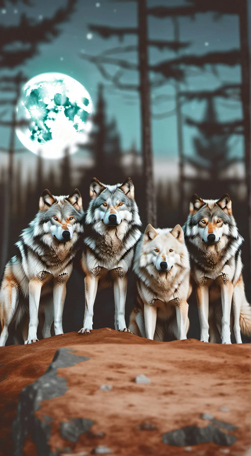 ai character: Wolf pack 2! background