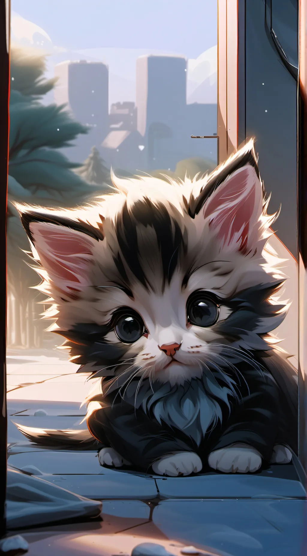 ai character: kitten background