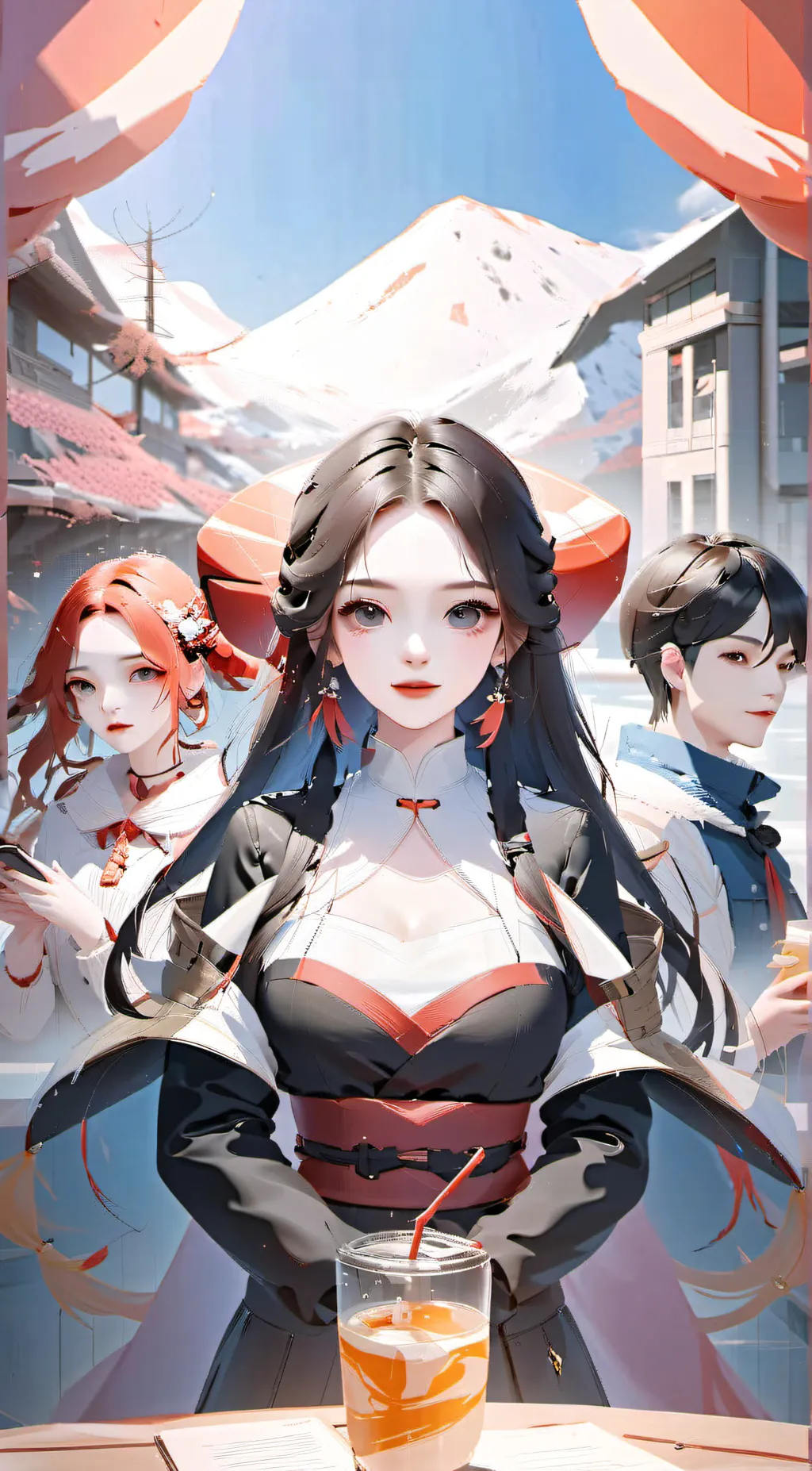 ai character: Anime background