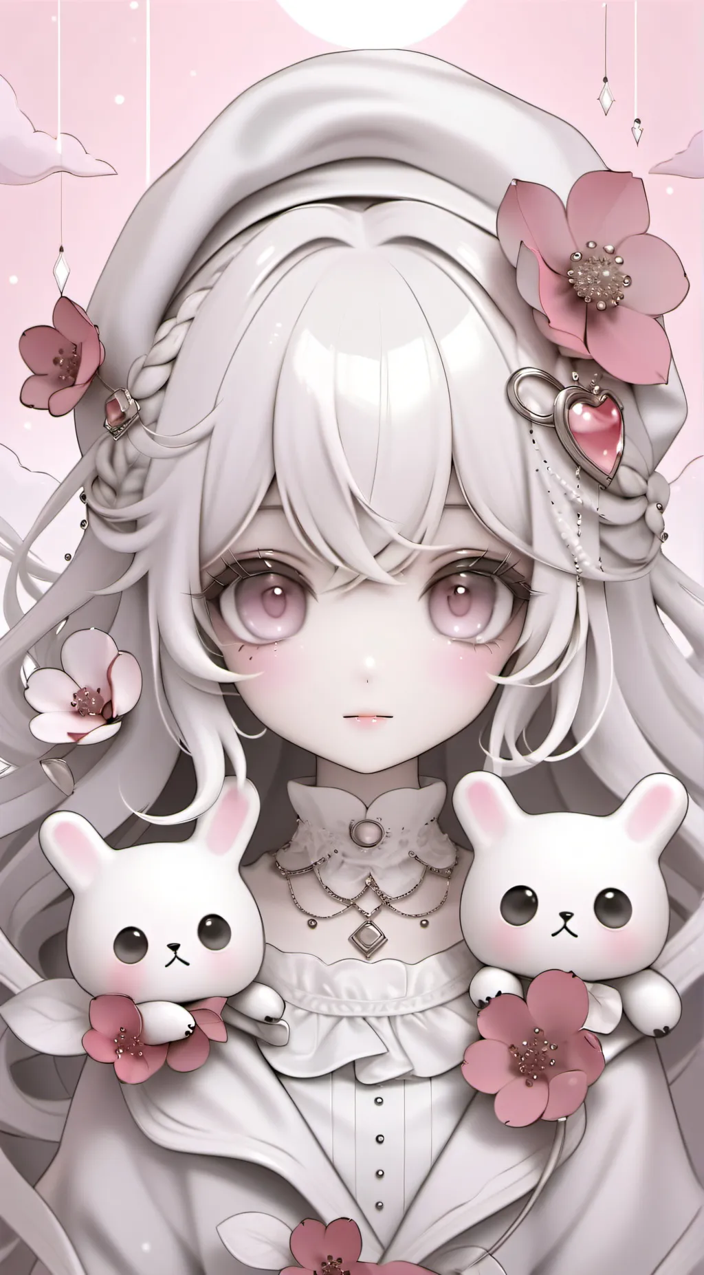 ai character: sus blindbox girl background