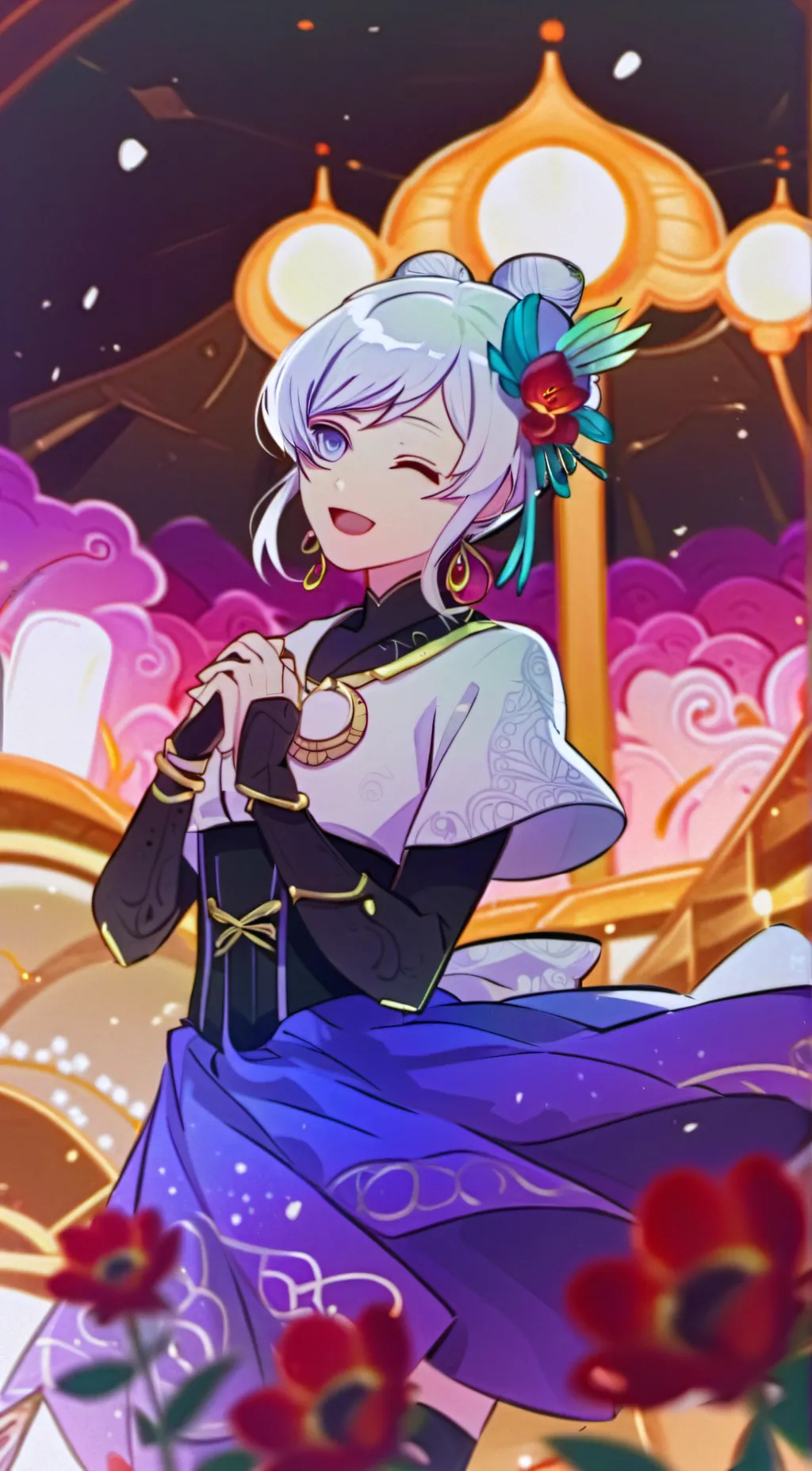 ai character: Lady Monroe  background