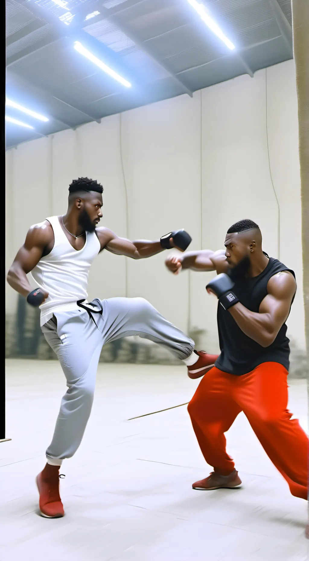 ai character: The gym (Story) background