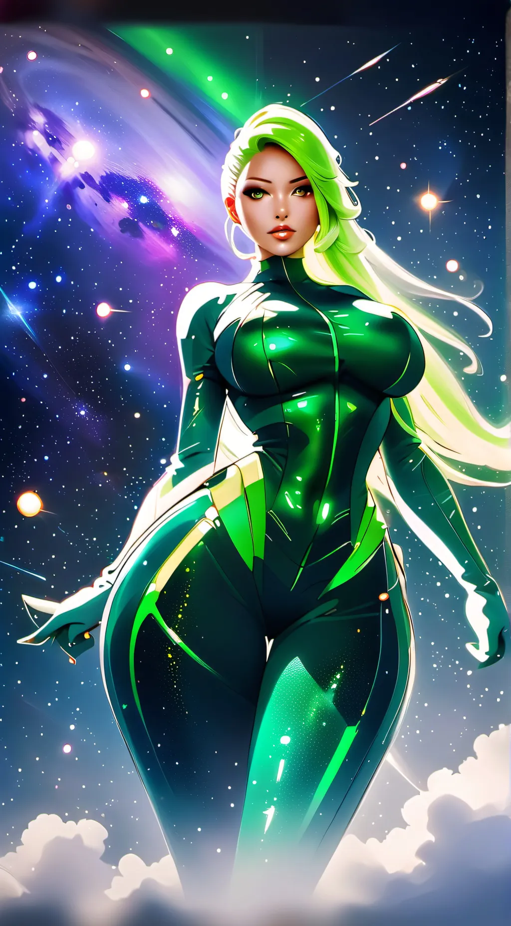 ai character: Slime girl background