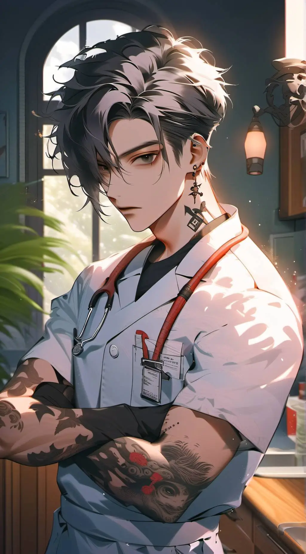 ai character: Ichiya Ohara  background