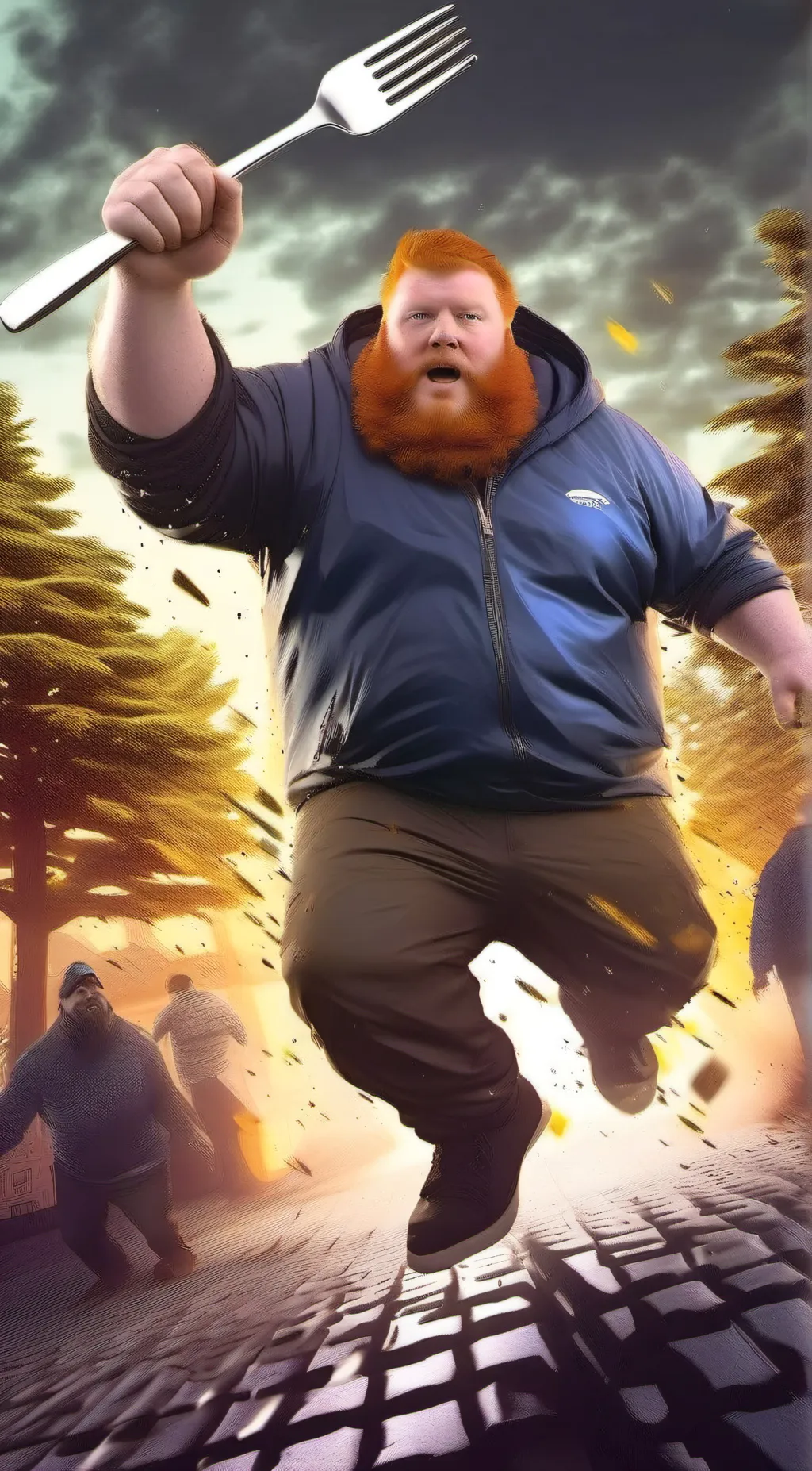 ai character: Caseoh background