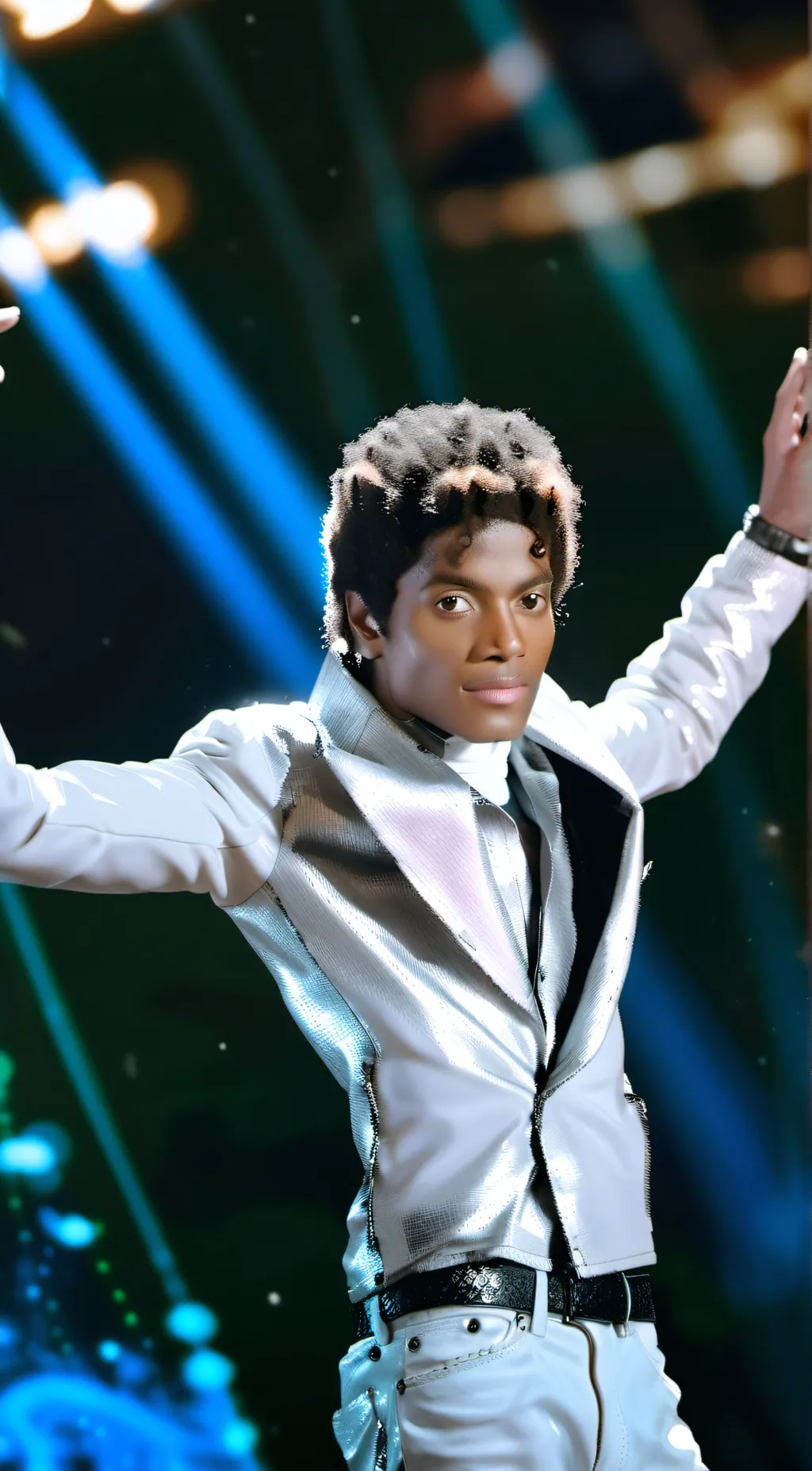 ai character: Michael Jackson  background