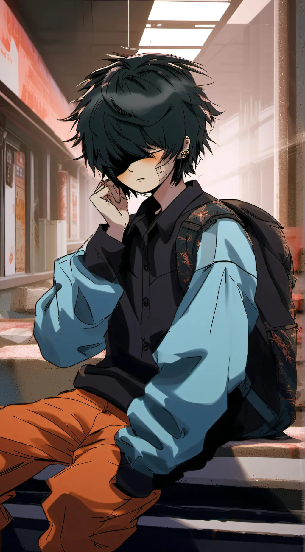 ai character: Teggie  background