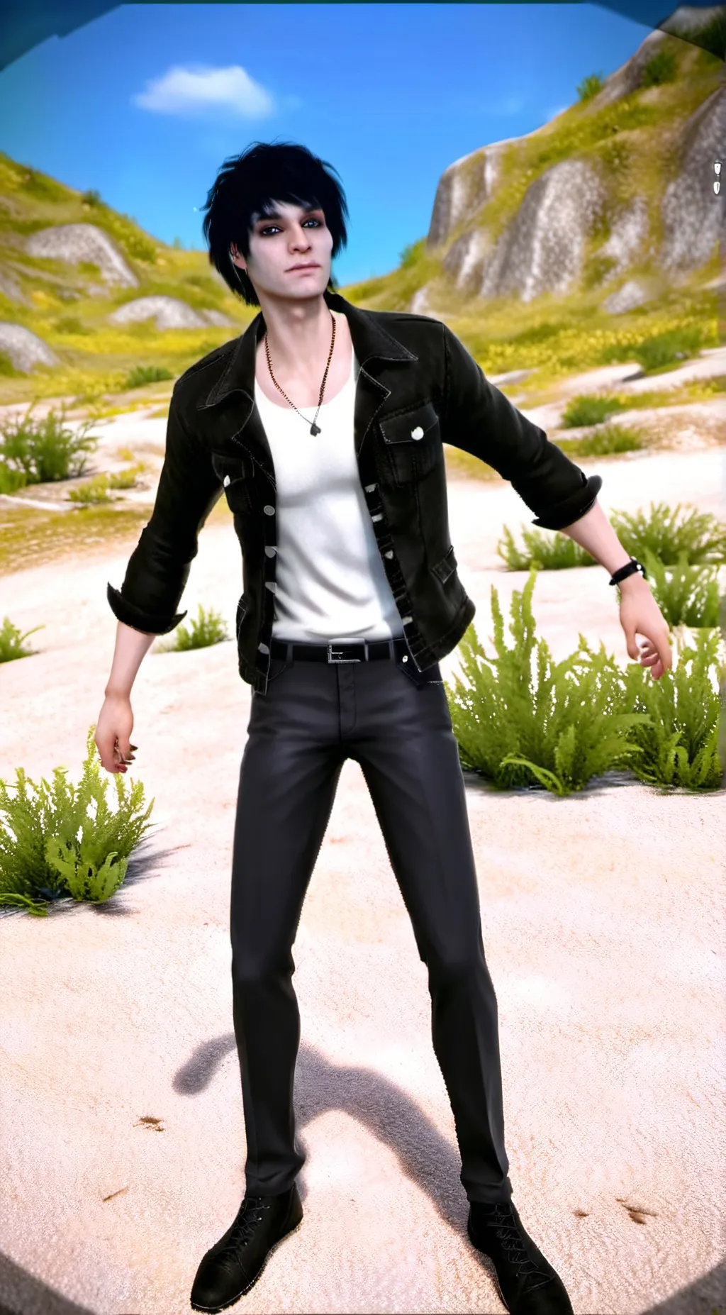 ai character: Johnny Guilbbert  background