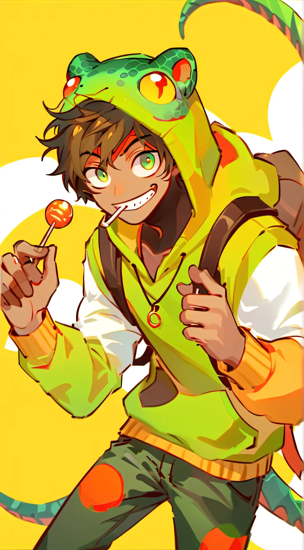 ai character: Leon background