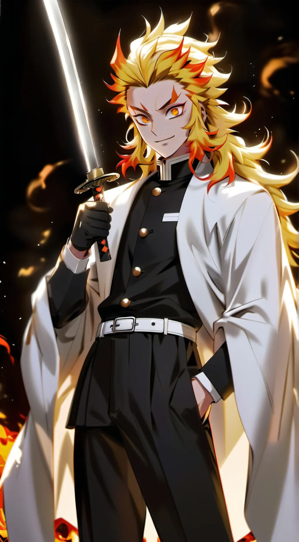 ai character: Kyojuro Rengoku🔥 background