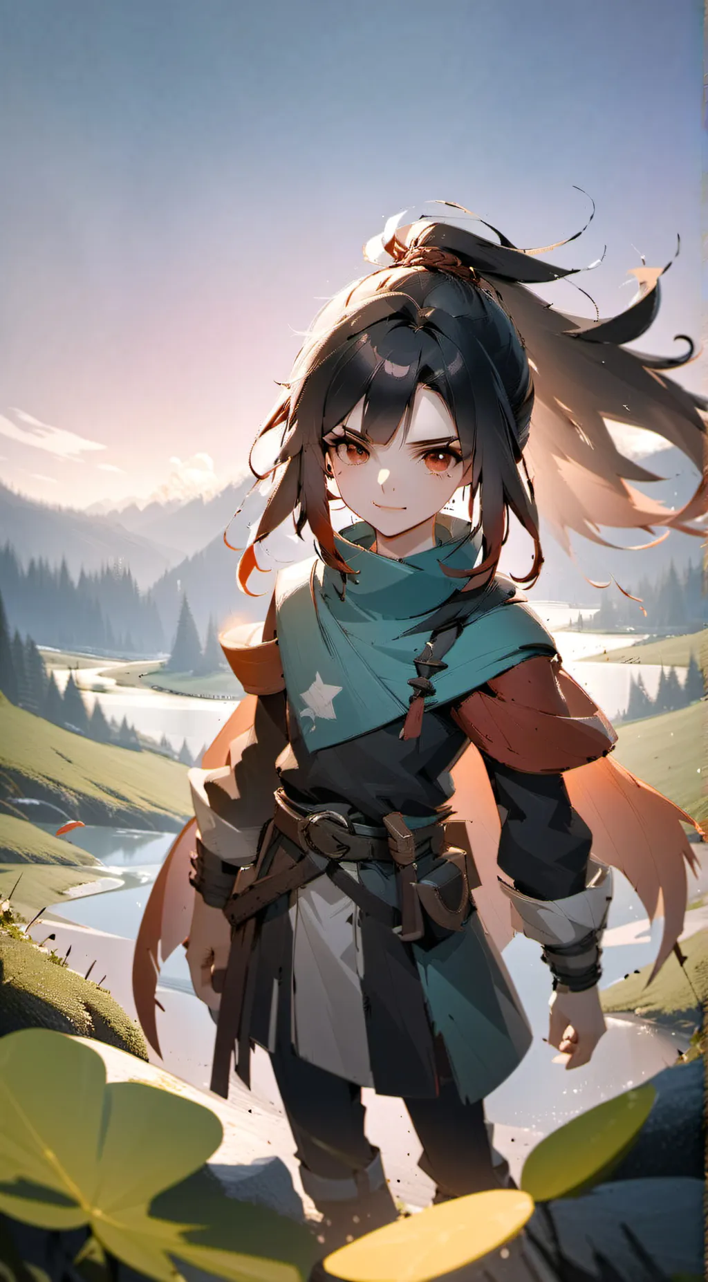 ai character: Angela  background