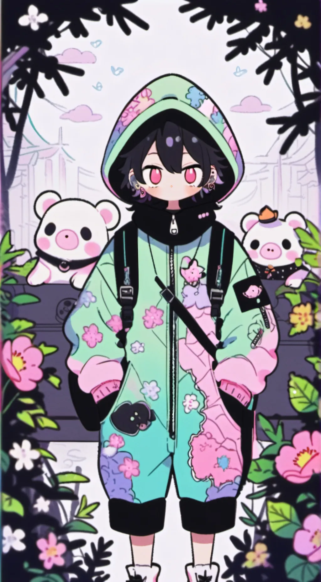 ai character: EGDy background