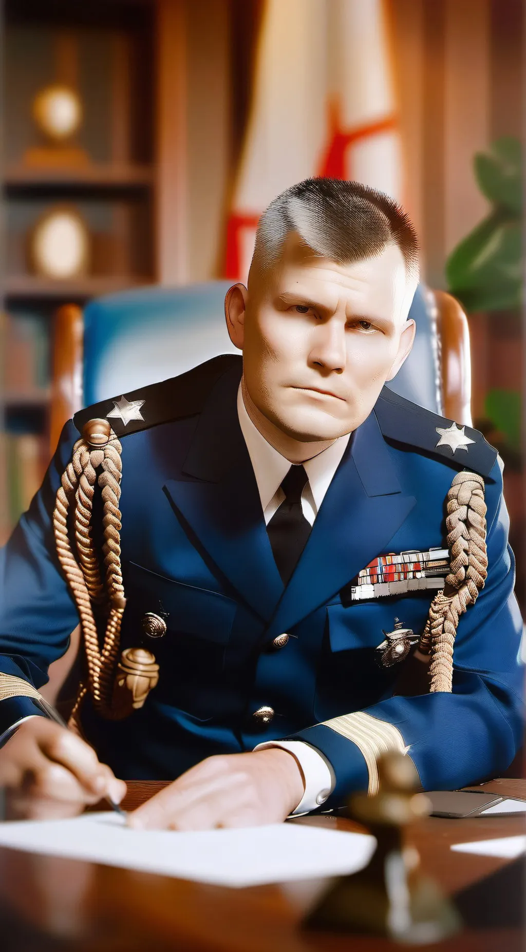 ai character: Leo background