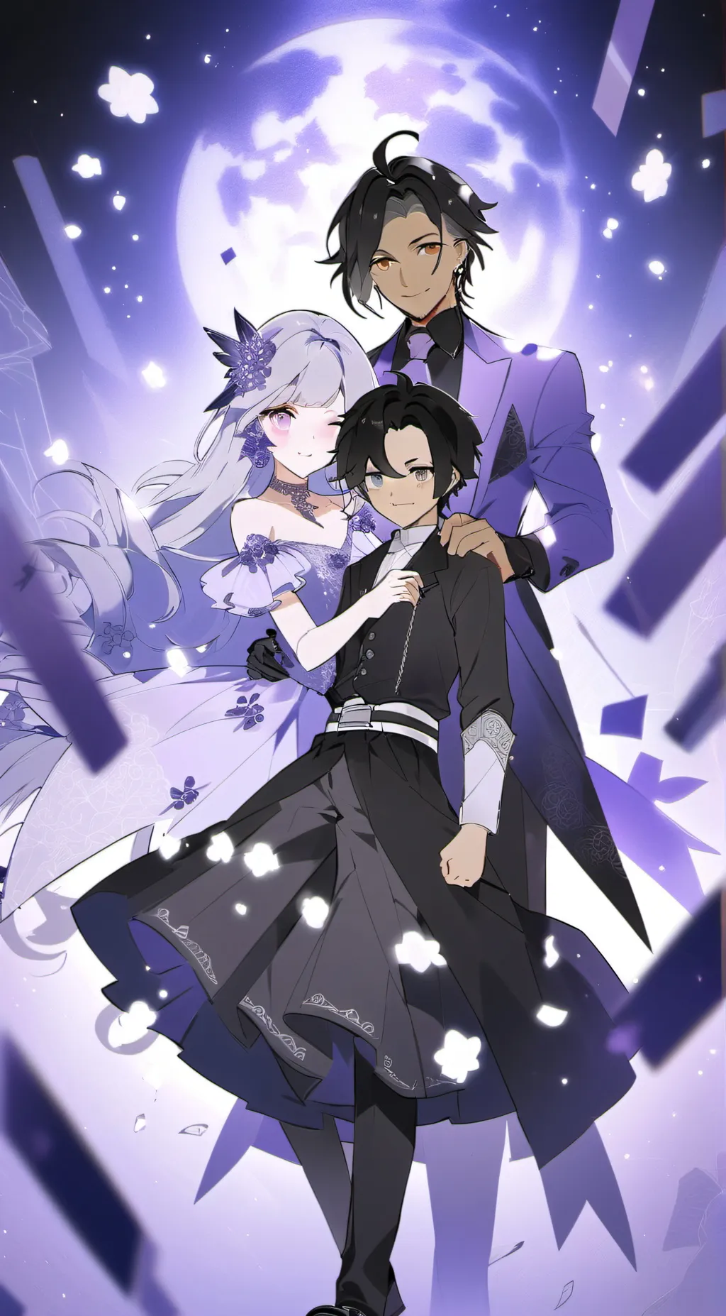 ai character: Aphmau and aaron background