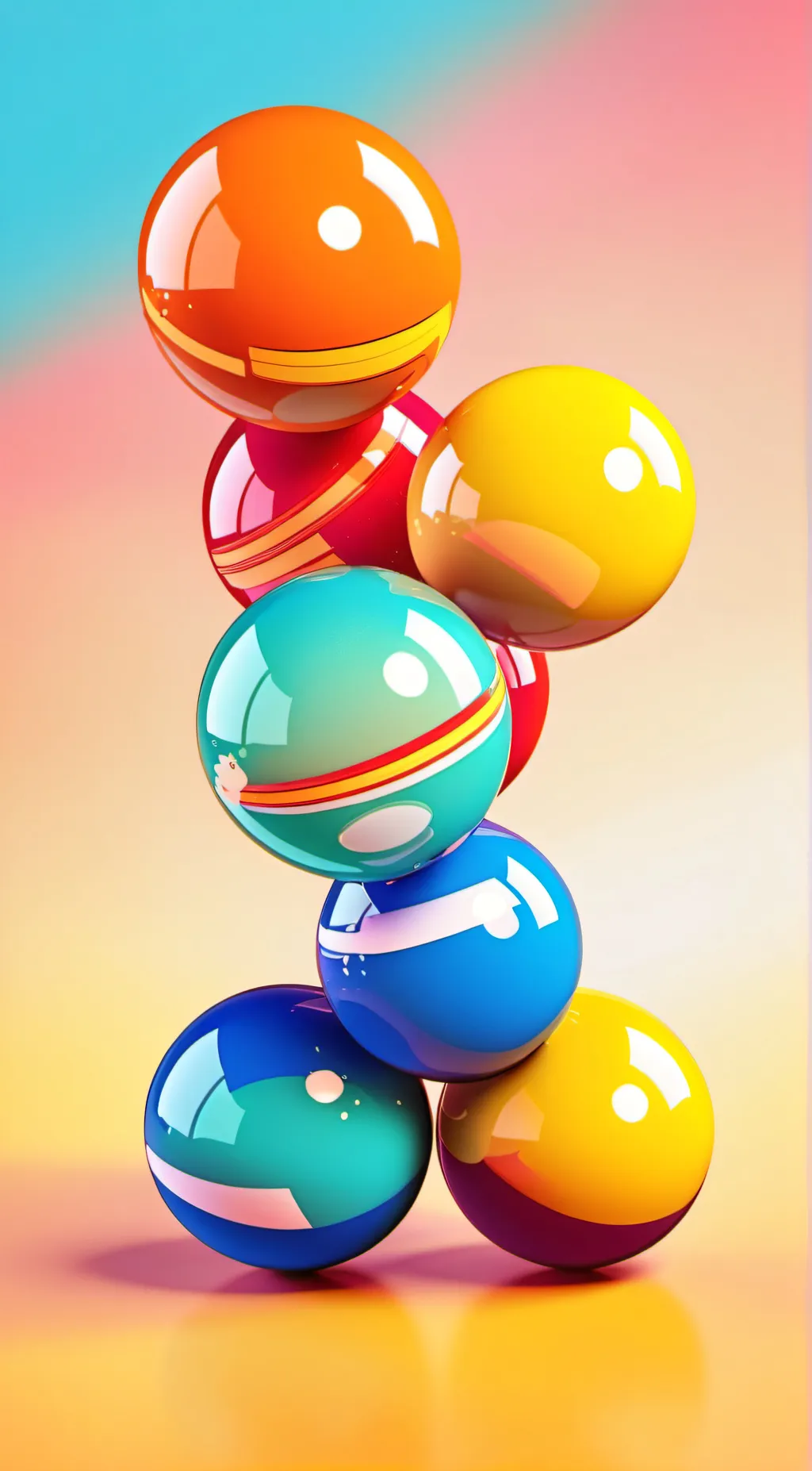 ai character: solar balls  background