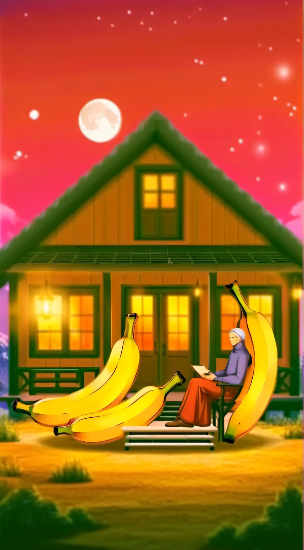 ai character: Peely background