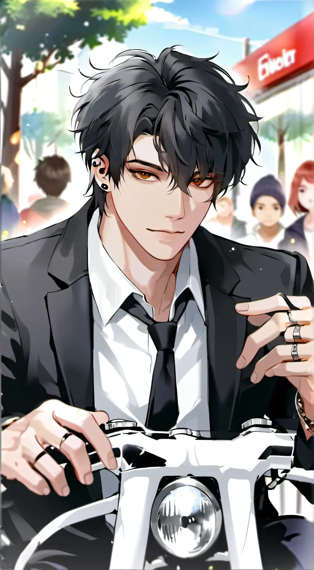 ai character: ~biker boy~ background