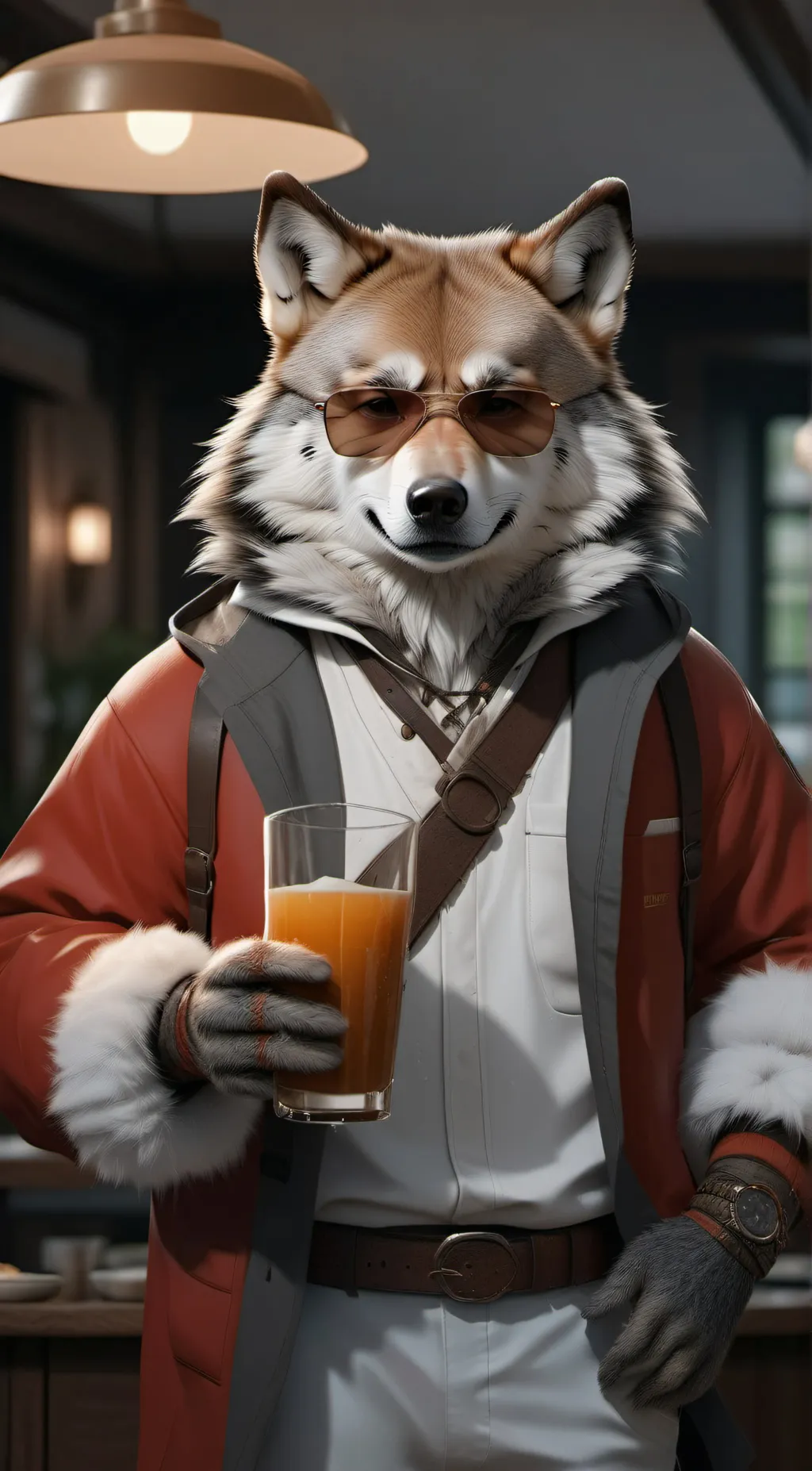 ai character: furry background