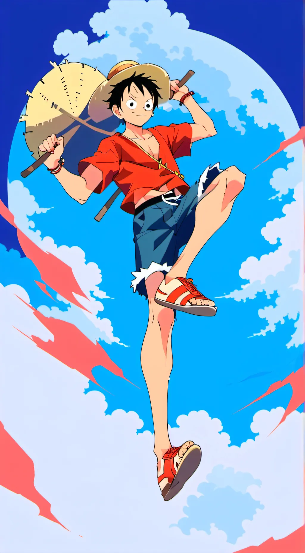 ai character: the thousand sunny background