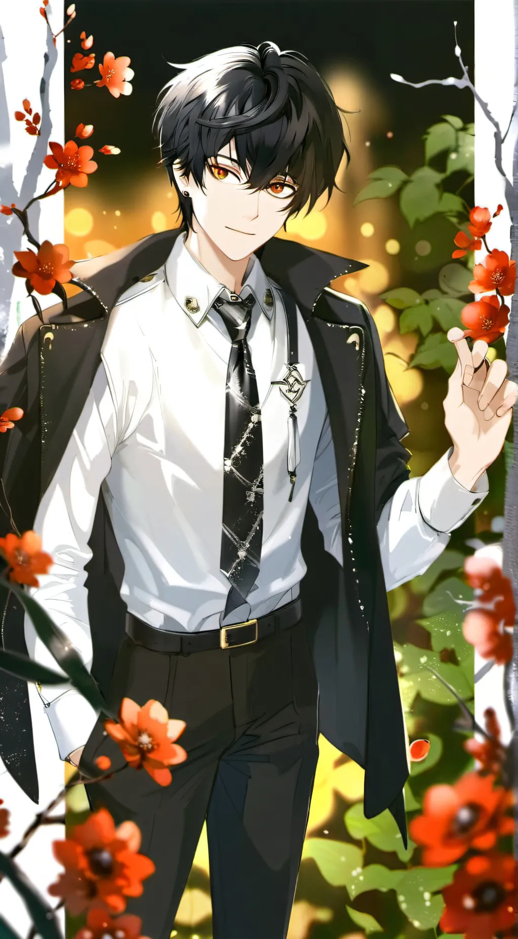 ai character: leo Adam  background