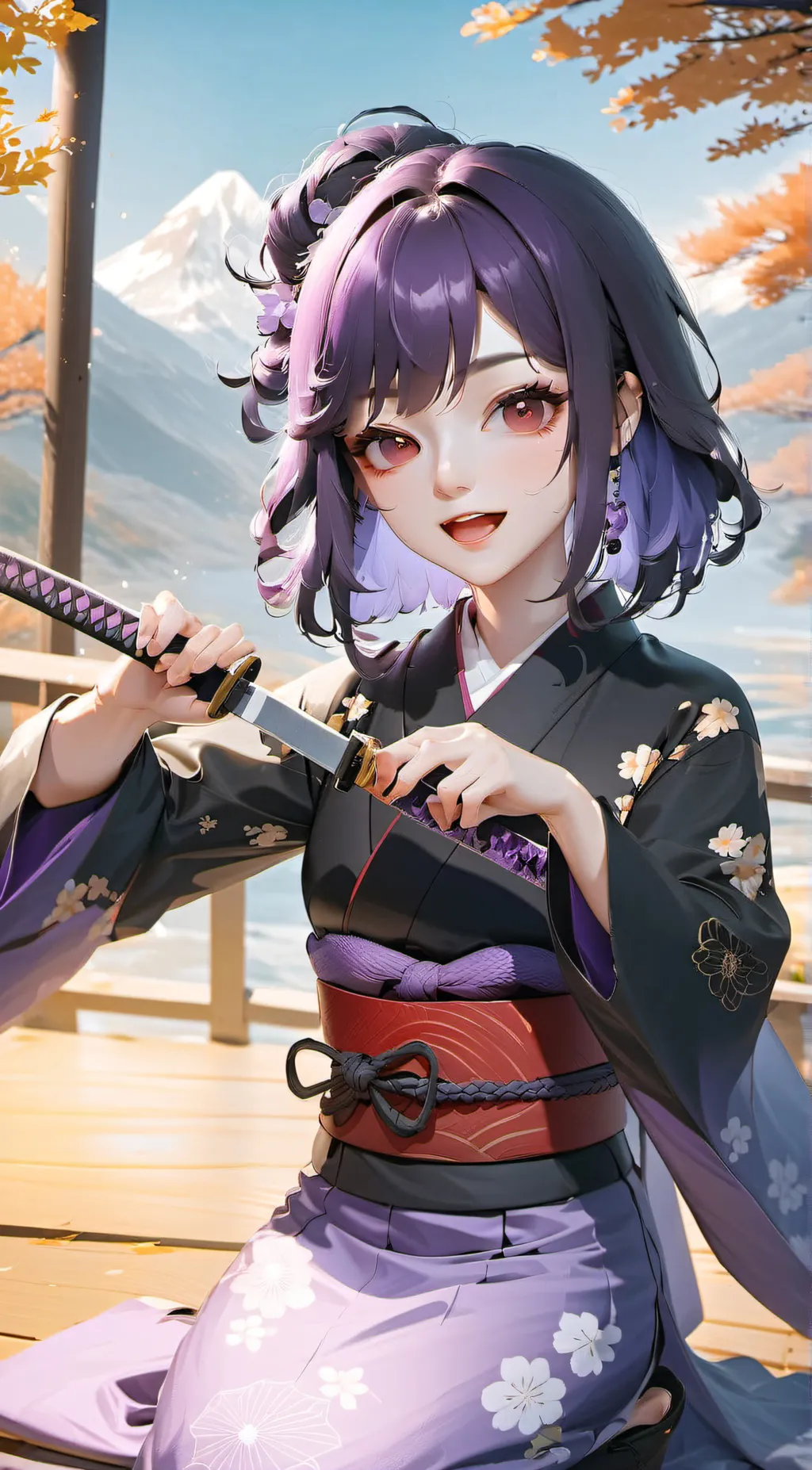 ai character: shinobu kocho  background