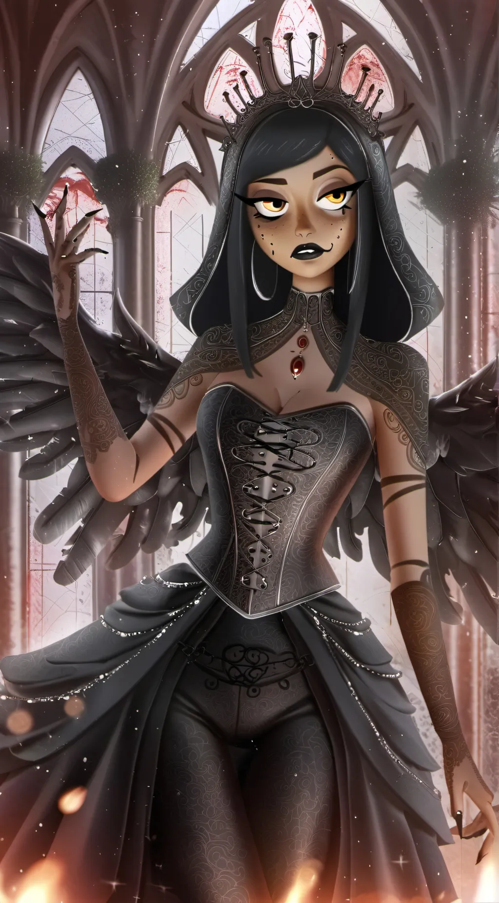 ai character: Vix  background