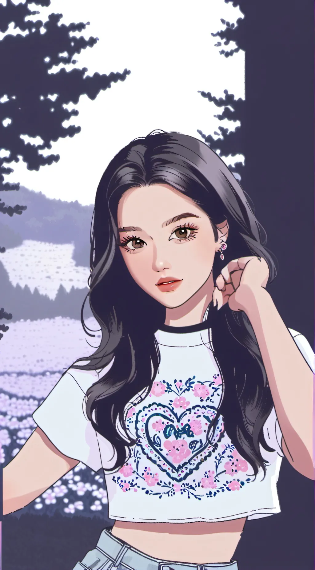 ai character: Olivia Rodrigo background