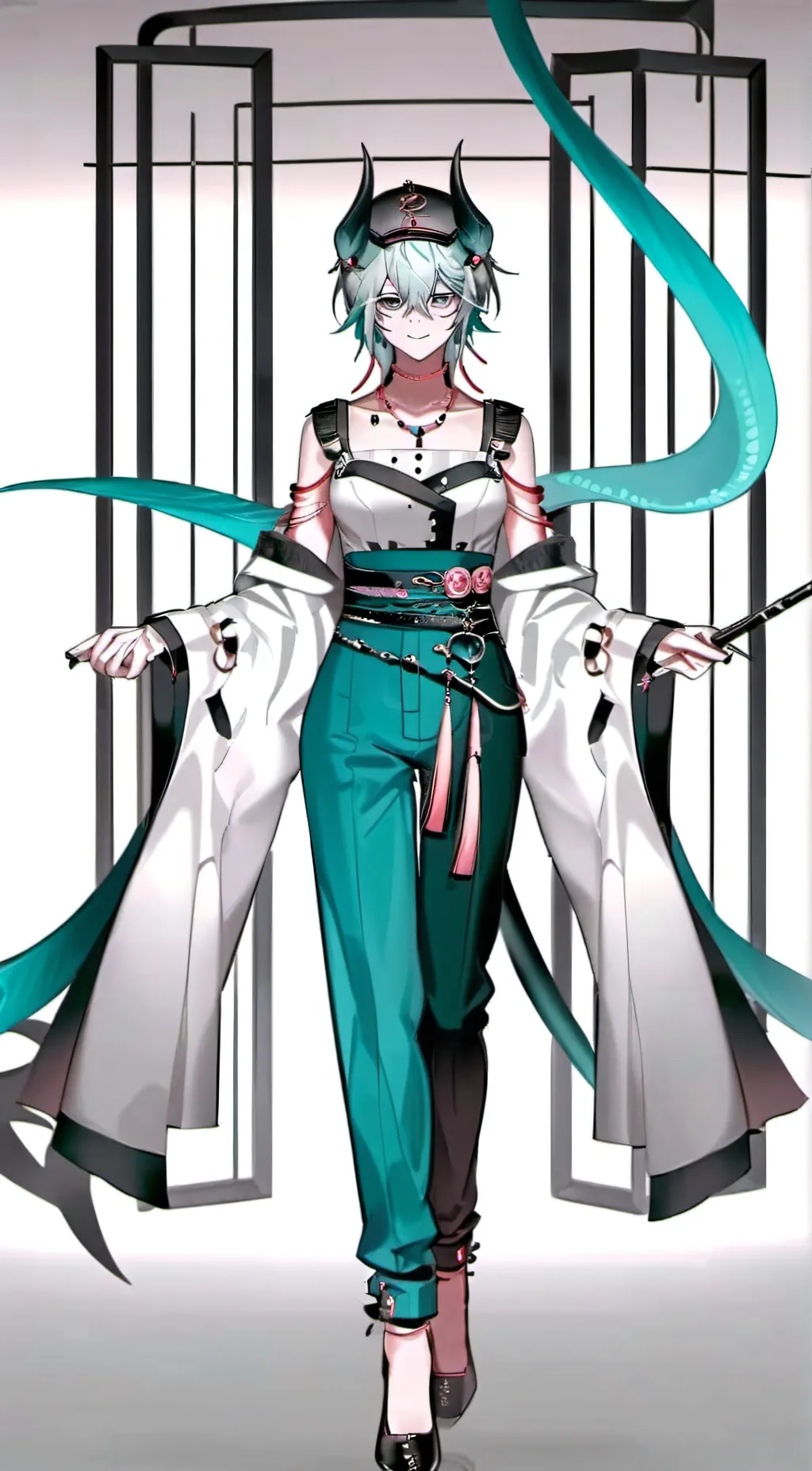 ai character: piggy Miserability background