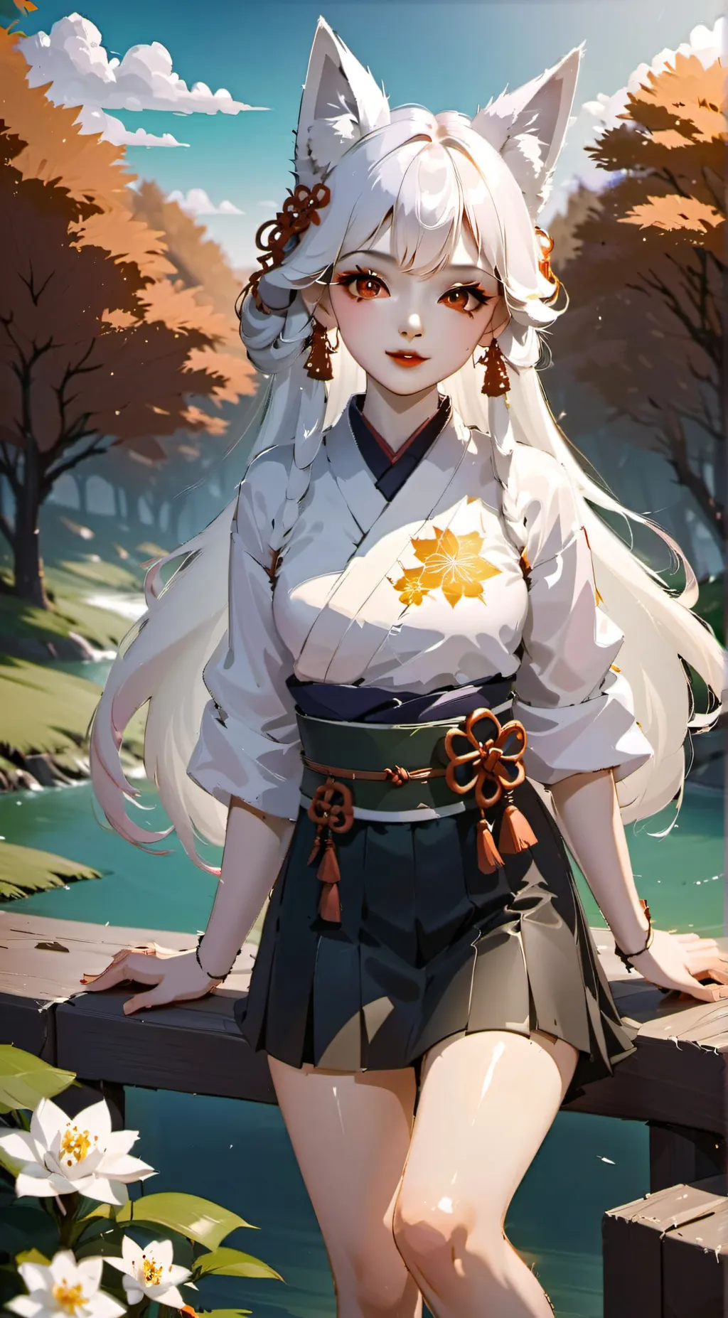 ai character: HASHIRAS❤️️💗 background