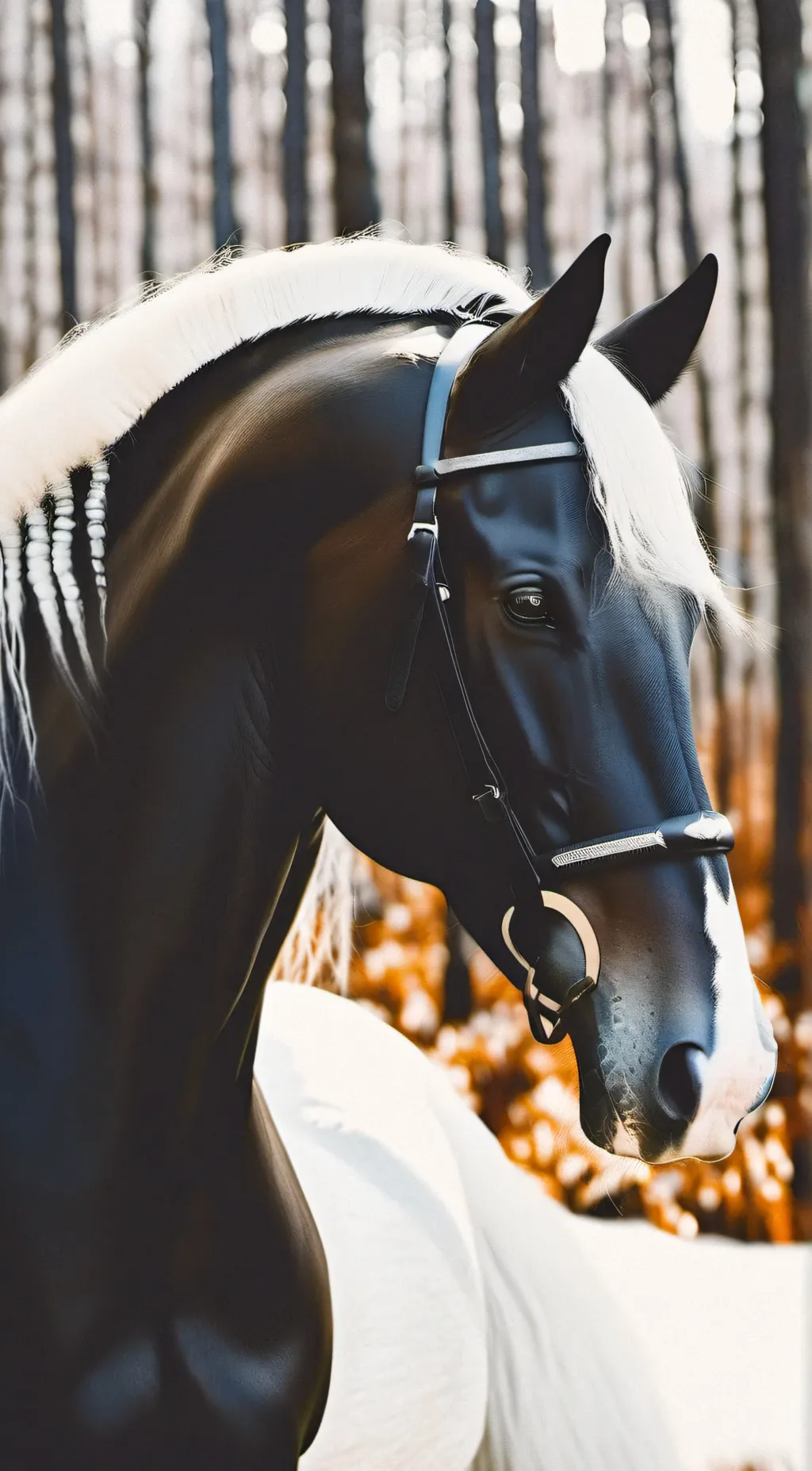 ai character: wild horse herd  background