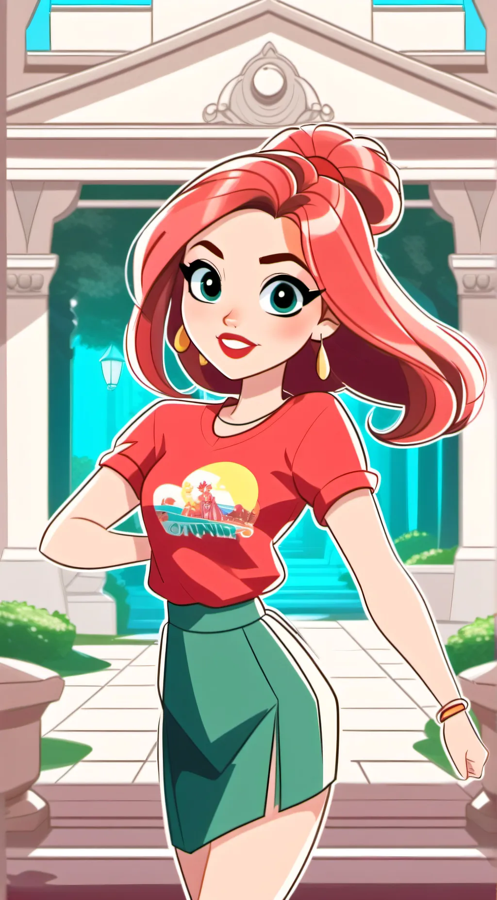 ai character: ruby background