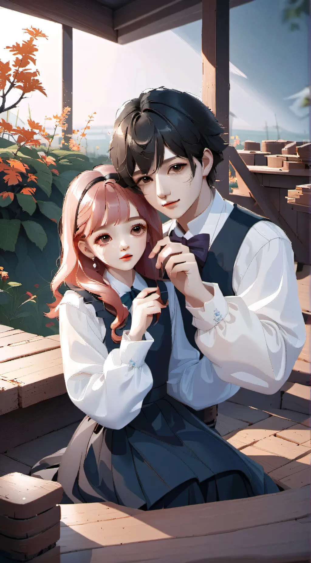 ai character: Alex and Luna background