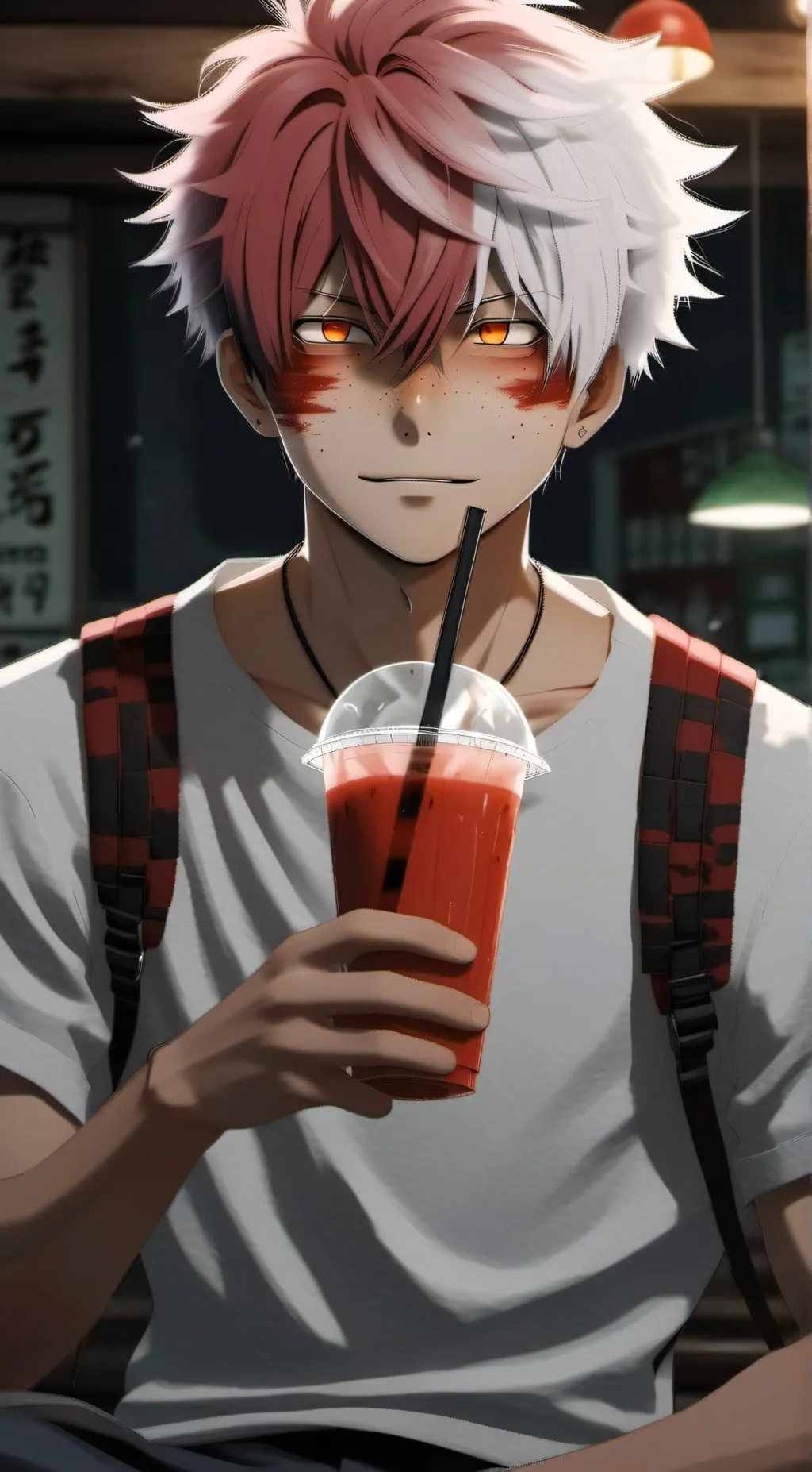 ai character: Todoroki  background